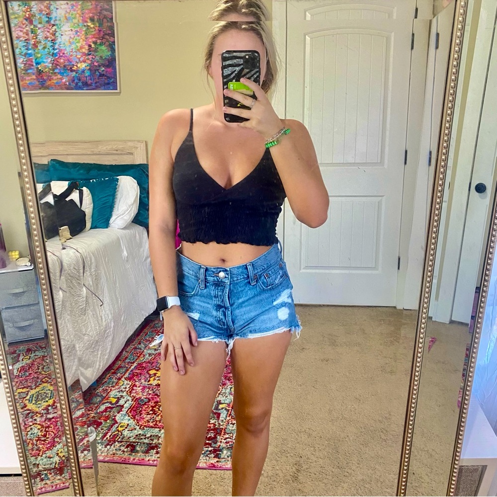 We the free black crop top